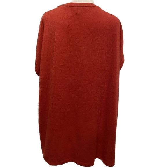 ORVIS Oversized Knit Red Teeshirt Size XL - Picture 4 of 6